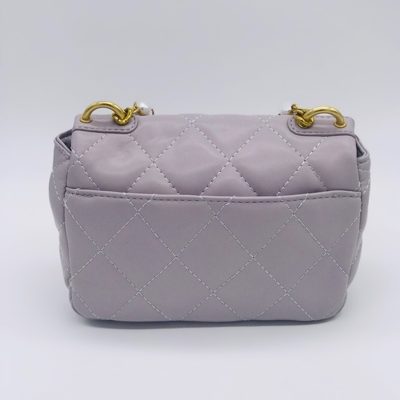 Small Quilted Pearl Flap Bag - Picture 3 of 5